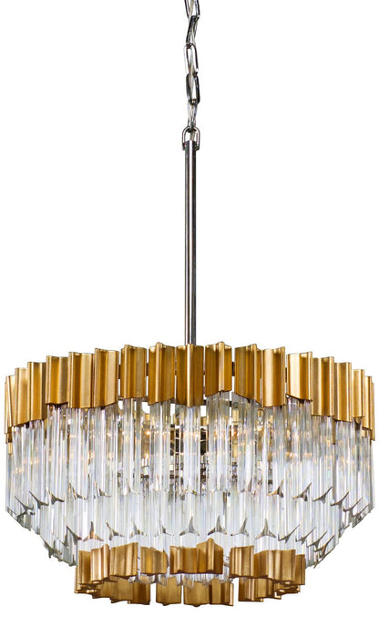 Corbett Charisma 20" Wide Gold Leaf Pendant Light