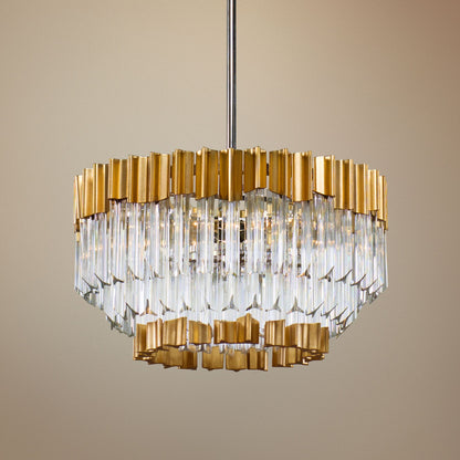 Corbett Charisma 20" Wide Gold Leaf Pendant Light