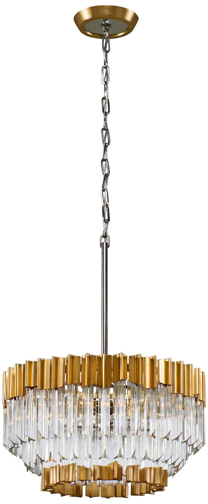 Corbett Charisma 20" Wide Gold Leaf Pendant Light