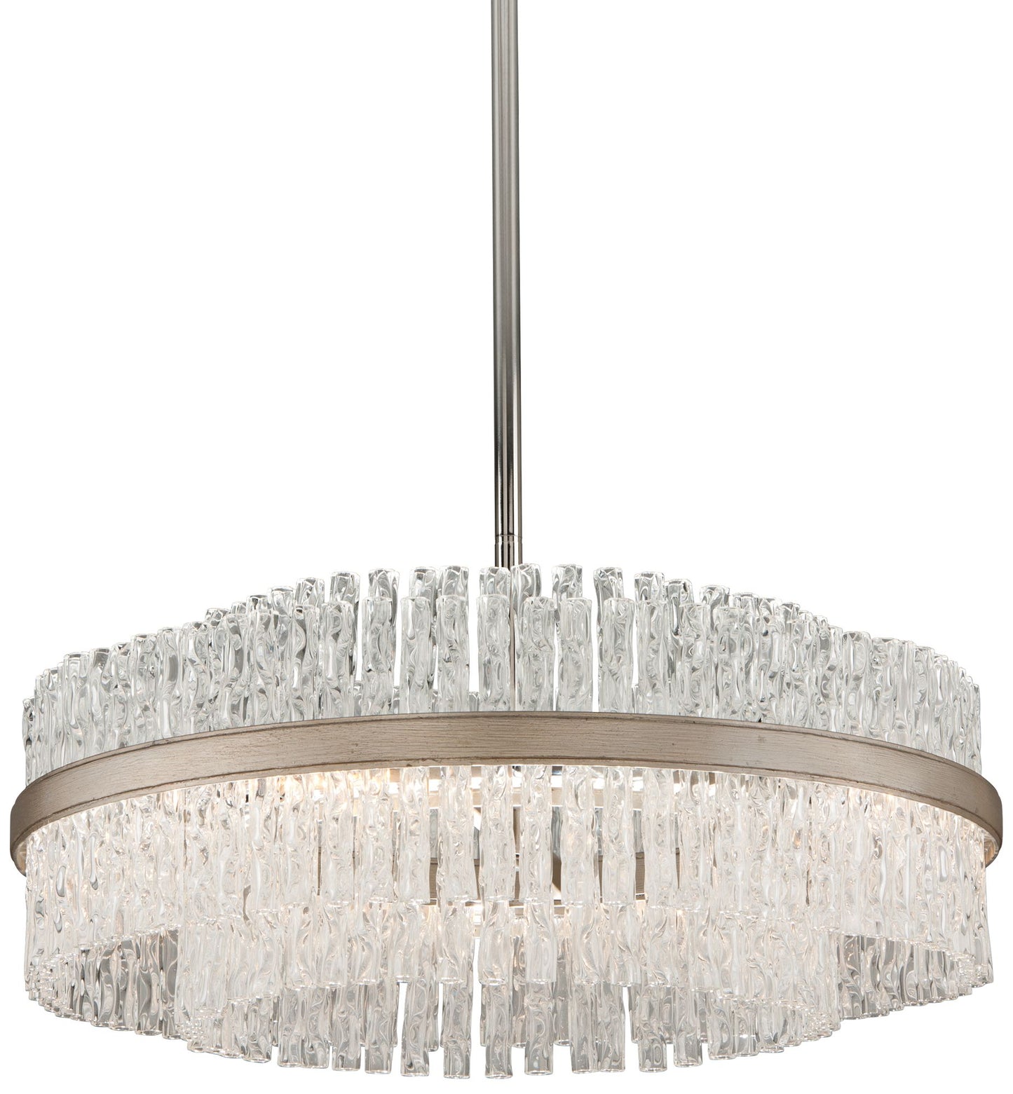 Corbett Chime 26 3/4" Wide Silver Leaf Pendant Light