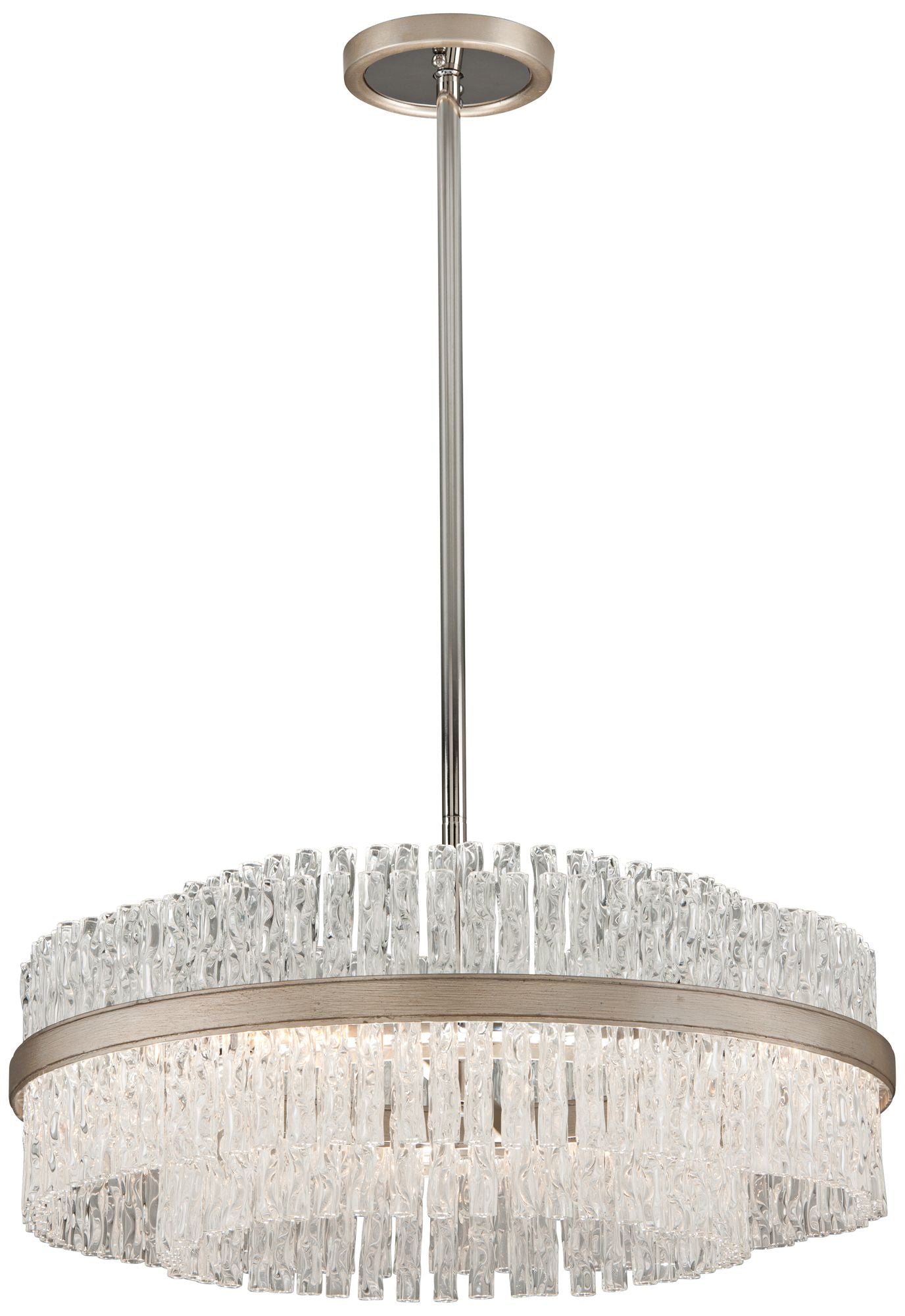 Corbett Chime 26 3/4" Wide Silver Leaf Pendant Light