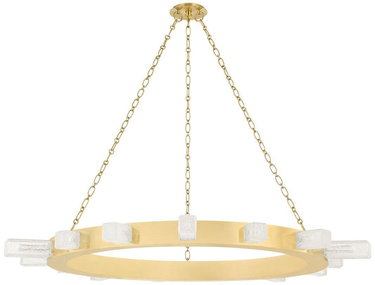 Corbett Citrine 48.5In. Vintage Brass 15 Lt. Chandelier