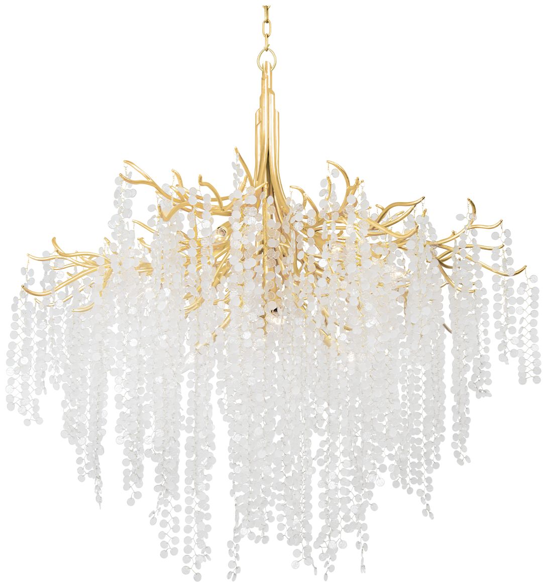 Corbett Genoa 48.75In. Gold Leaf 12 Lt. Chandelier