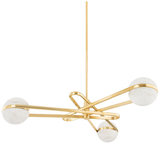 Corbett Kyomi 52In. Vintage Brass 6 Lt. Chandelier
