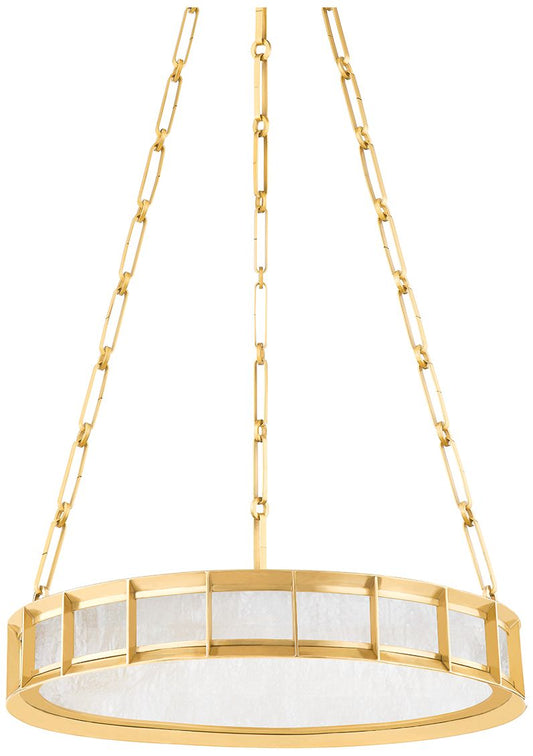 Corbett Leda 19.75In. Vintage Brass 1 Lt. Chandelier