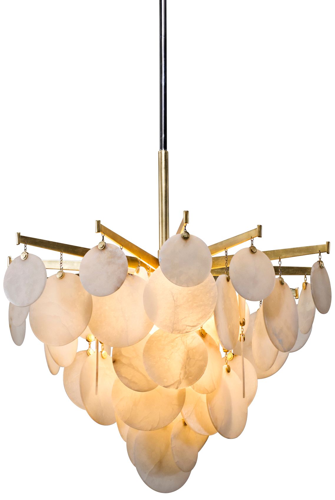 Corbett Serenity 34" Wide Gold Leaf LED Chandelier