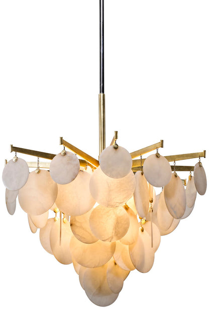 Corbett Serenity 34" Wide Gold Leaf LED Chandelier