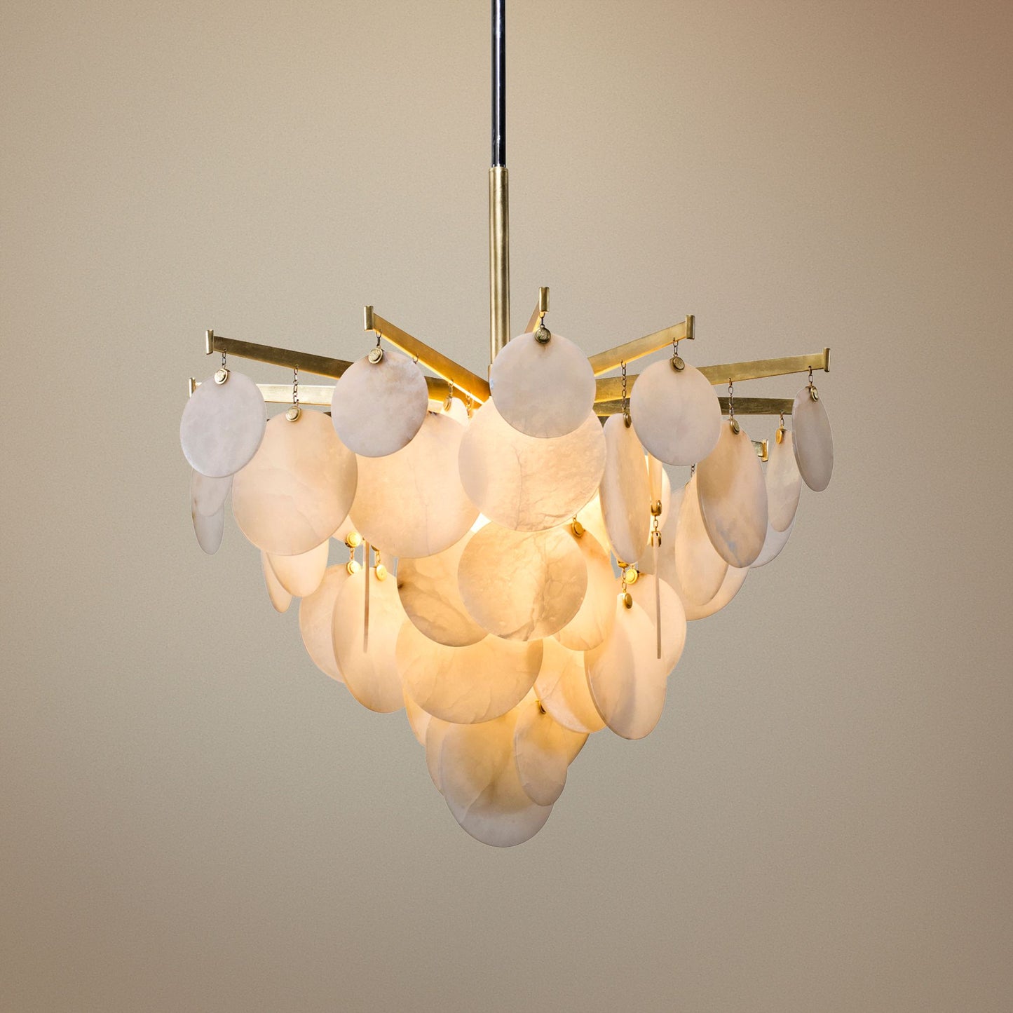 Corbett Serenity 34" Wide Gold Leaf LED Chandelier