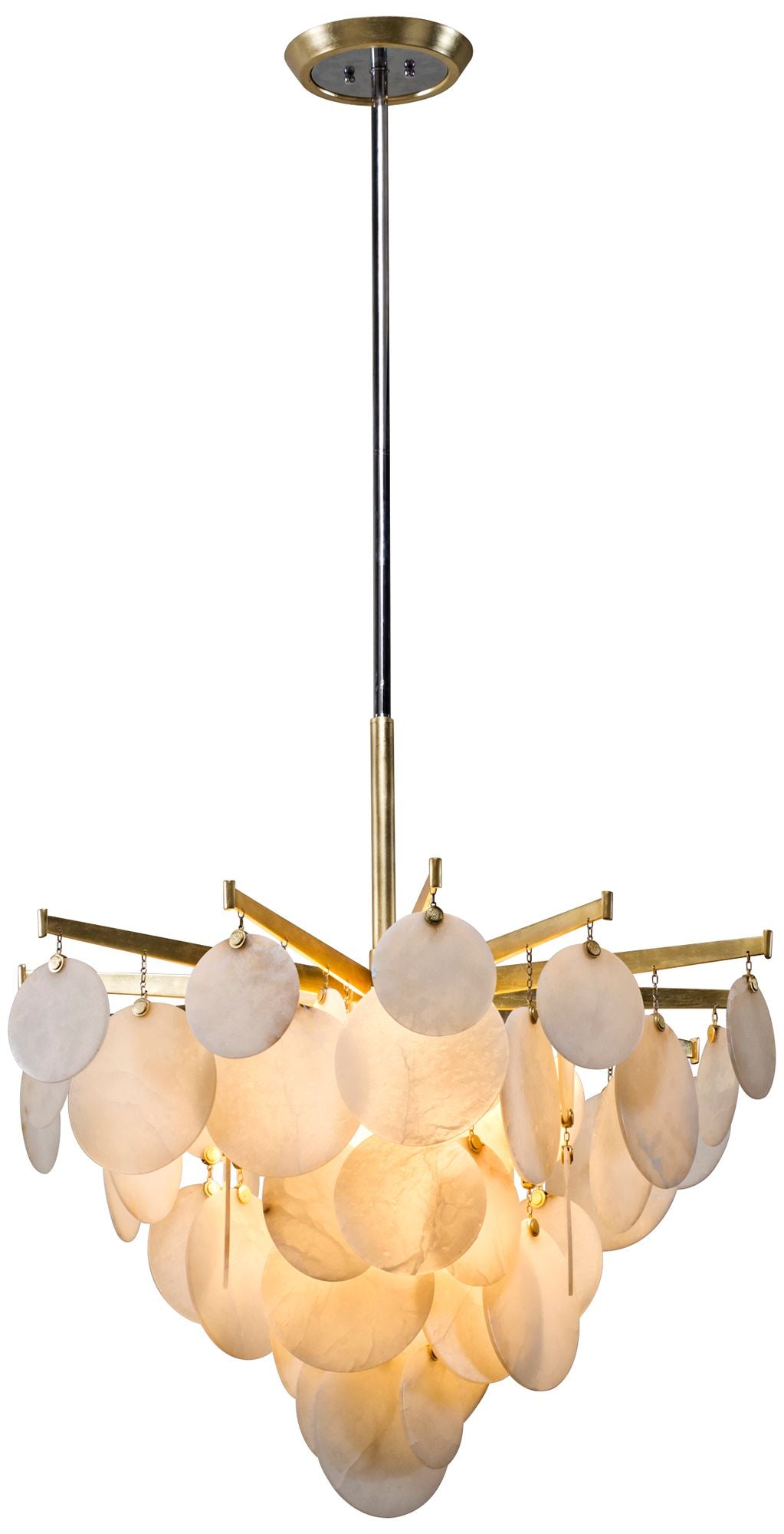 Corbett Serenity 34" Wide Gold Leaf LED Chandelier