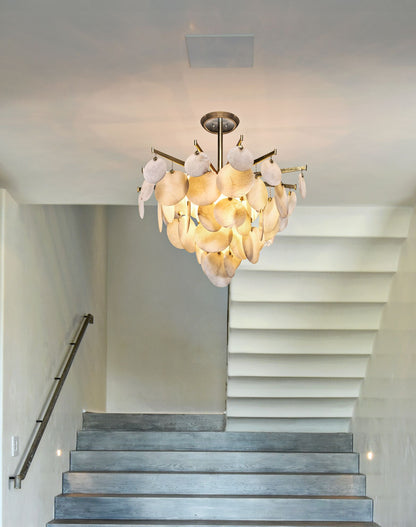 Corbett Serenity 34" Wide Gold Leaf LED Chandelier