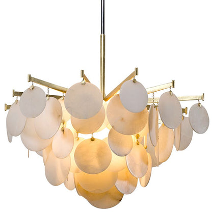 Corbett Serenity 40" Wide Gold Leaf LED Chandelier