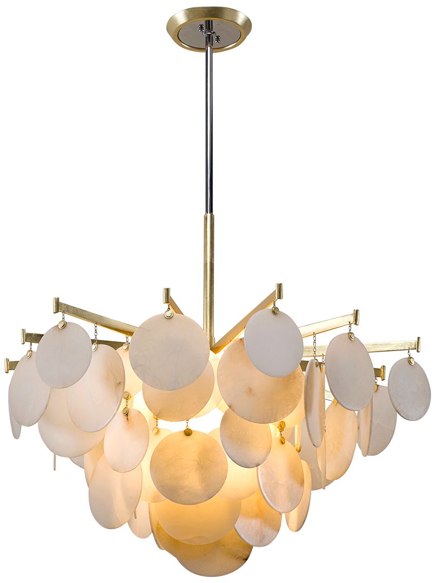 Corbett Serenity 40" Wide Gold Leaf LED Chandelier