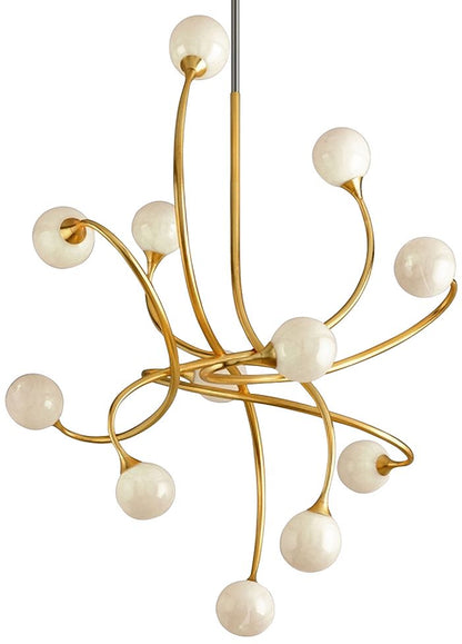 Corbett Signature 40" Wide Gold Leaf 12-Light LED Chandelier