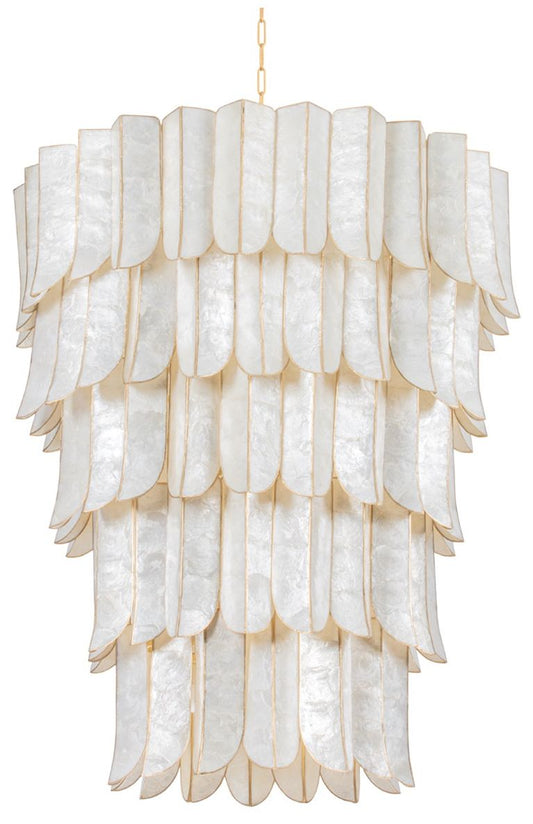 Corbett-Standard Cartagena 39.5 in. Vintage Gold Leaf Chandelier