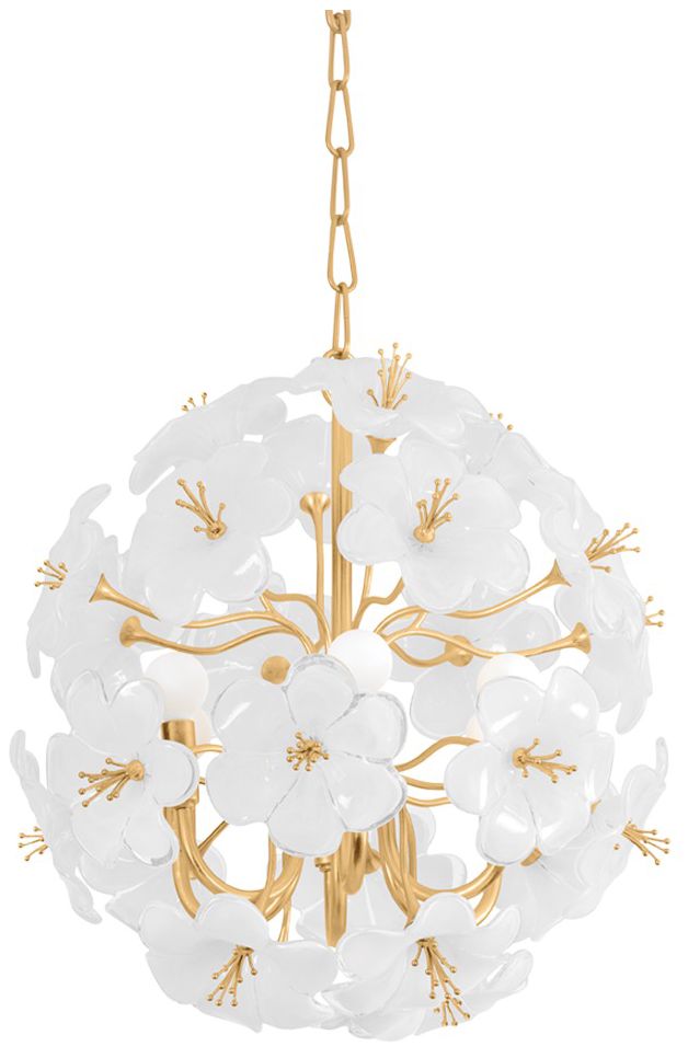 Corbett-Standard Hygea 20 in. Gold Leaf Chandelier