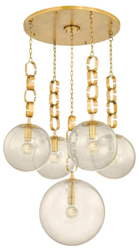 Corbett-Standard Nessa 38 in. Vintage Brass Chandelier
