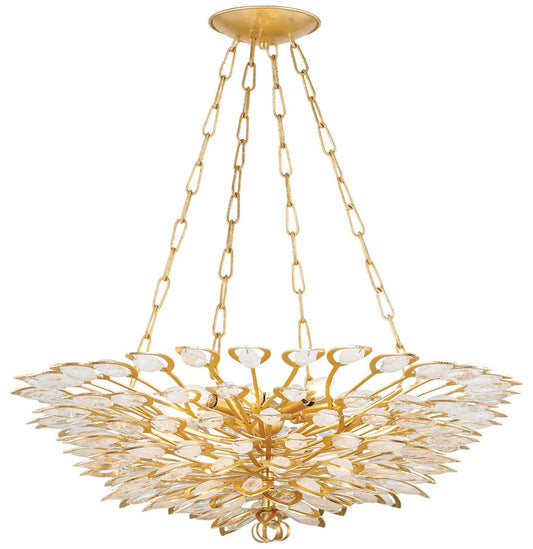 Corbett-Standard Vittoria 32 in. Gold Leaf Chandelier