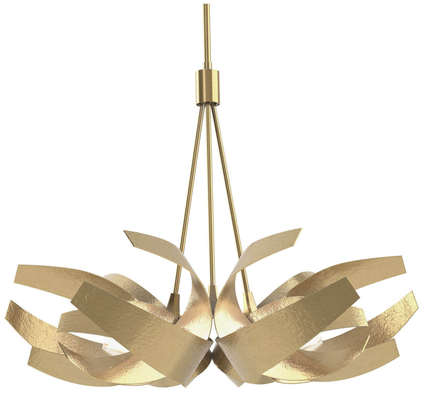 Corona 26.9" Wide Modern Brass Pendant With Frosted Diffuser Shade