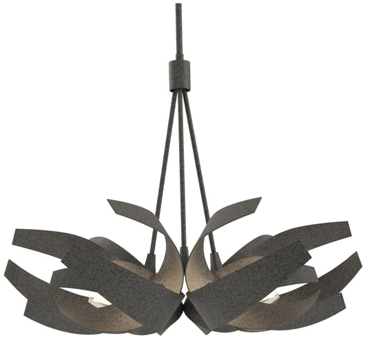 Corona 26.9" Wide Natural Iron Pendant With Frosted Diffuser Shade