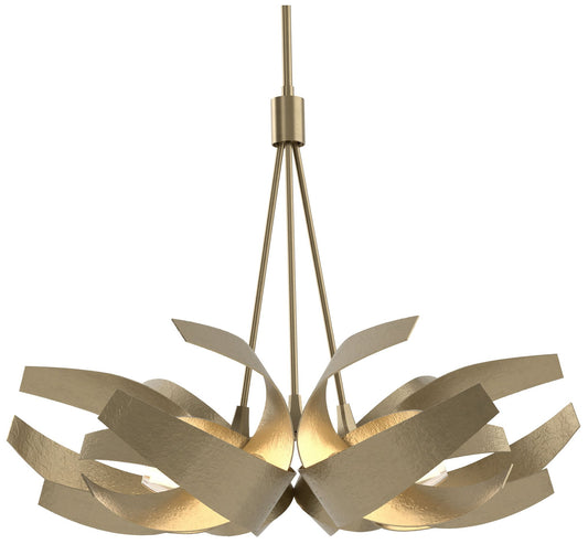 Corona 26.9" Wide Soft Gold Pendant With Frosted Diffuser Shade