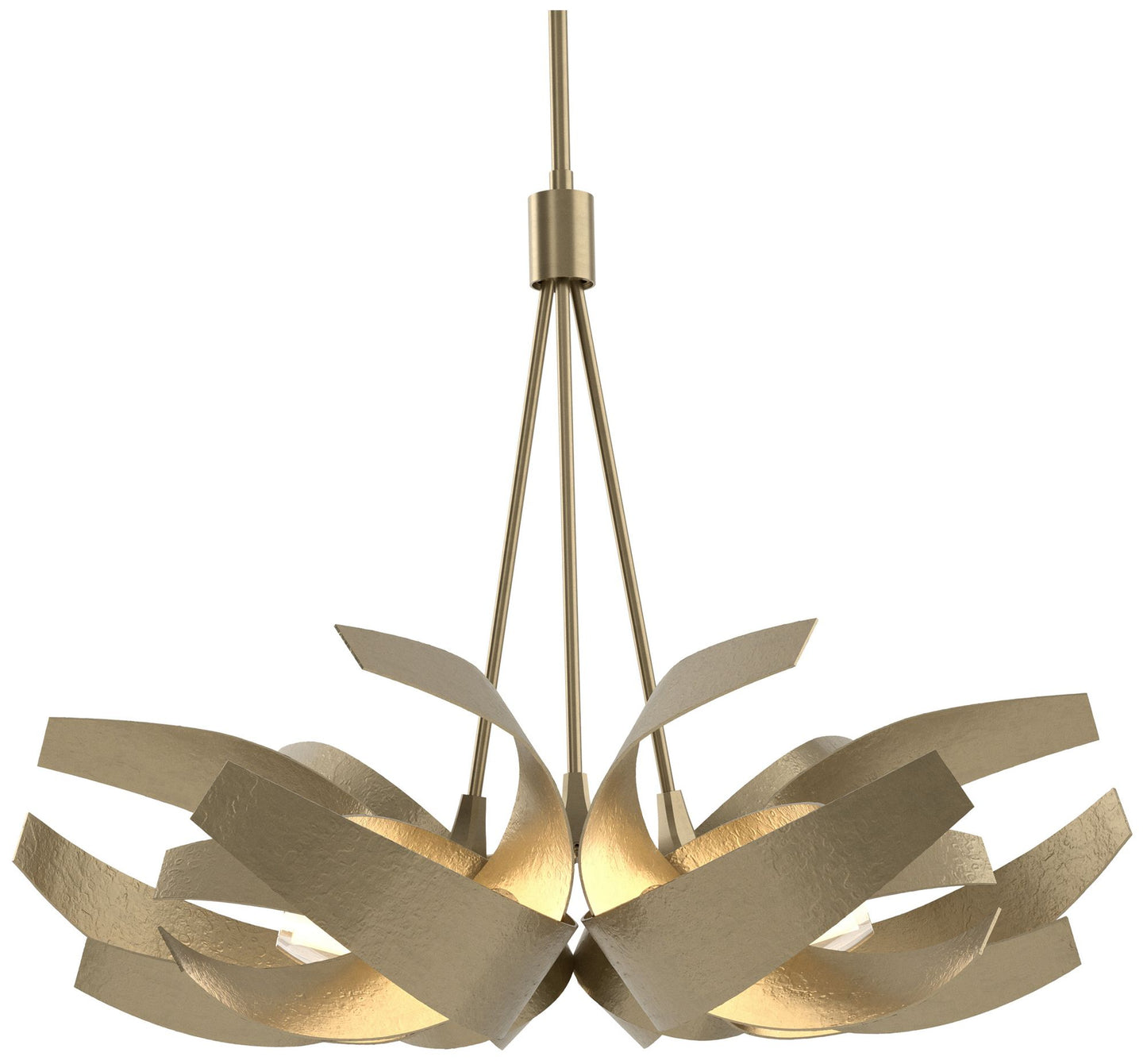 Corona Pendant - Gold - Clear - Frosted Diffuser