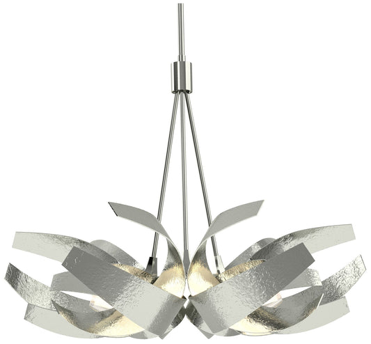 Corona Pendant - Sterling - Clear - Frosted Diffuser