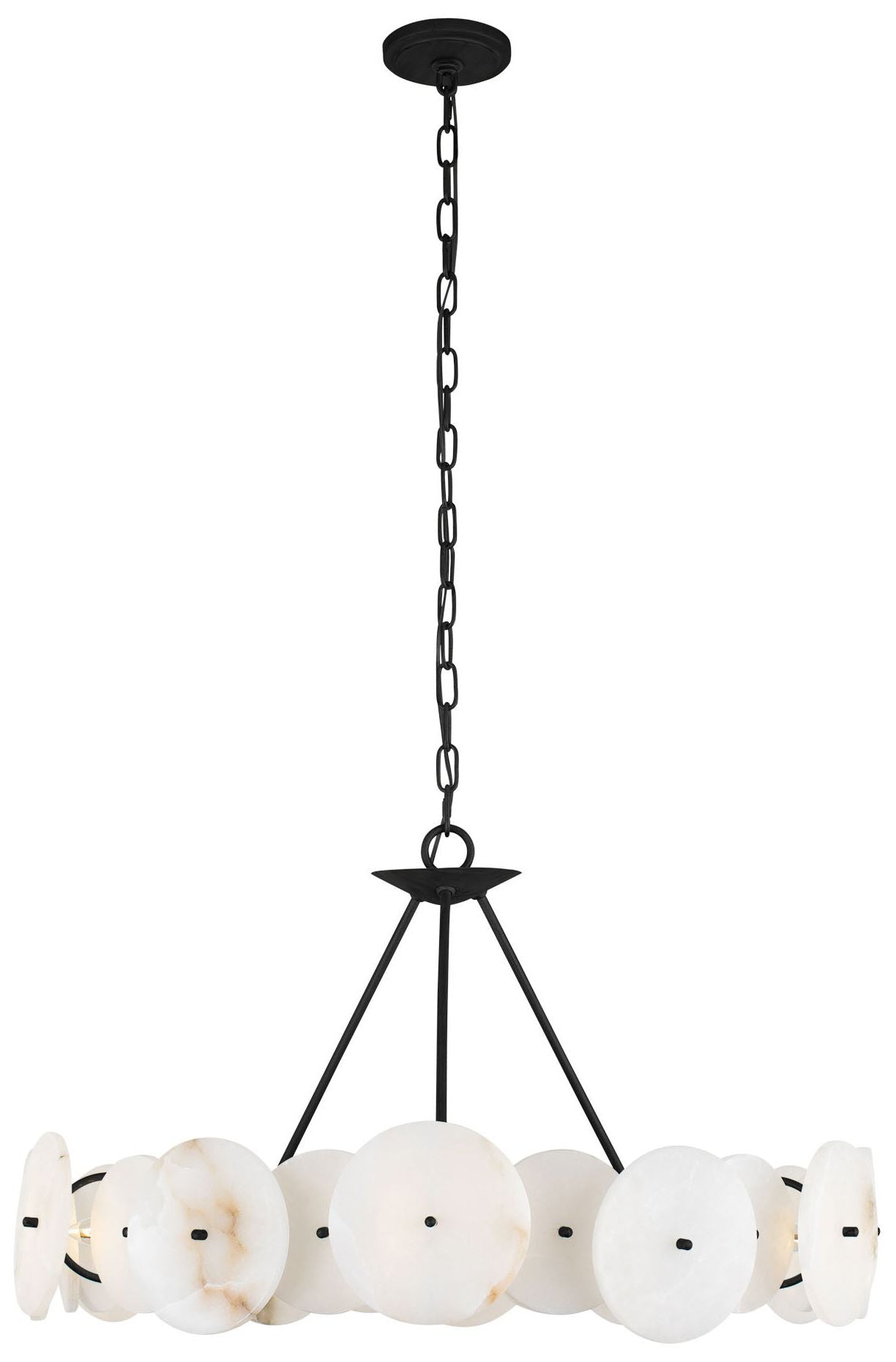 Cosmos 6-Lt Chandelier - Matte Black