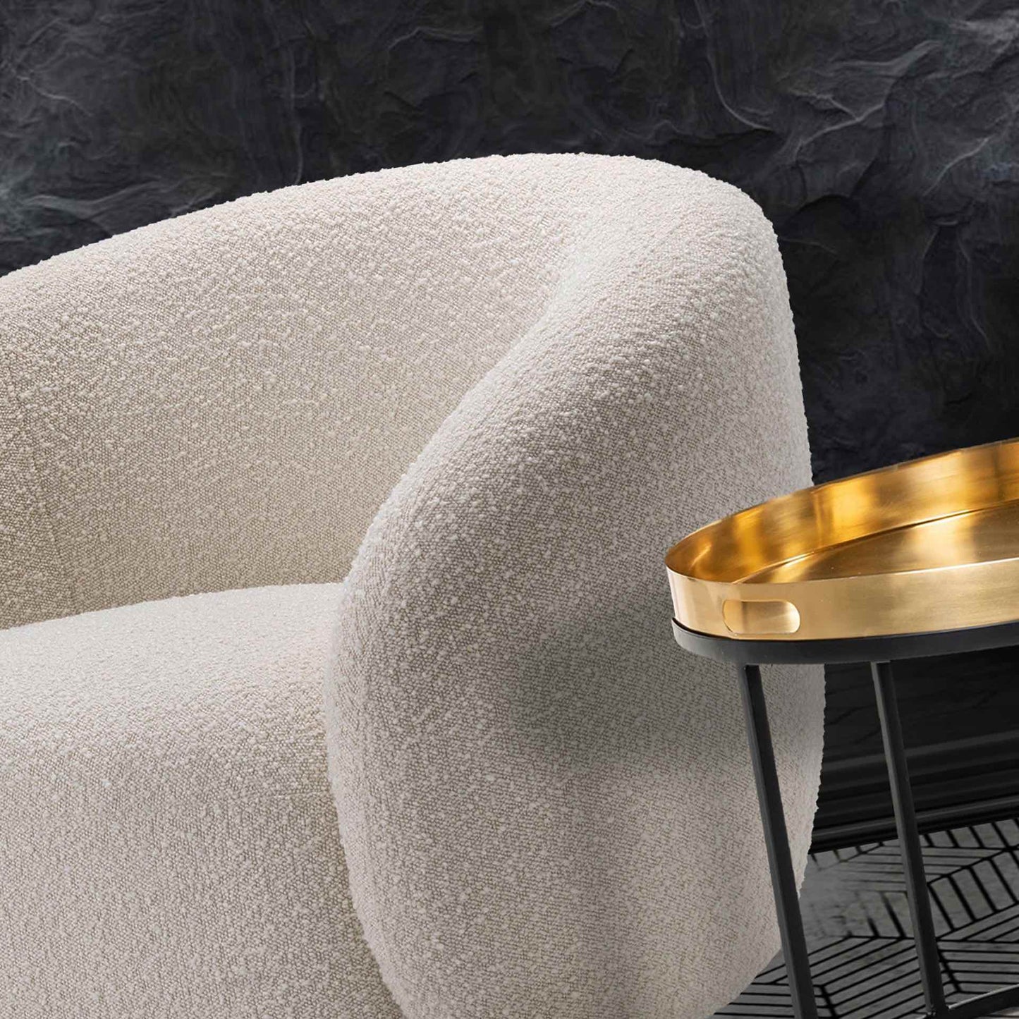 Cream Swivel Tub Chair