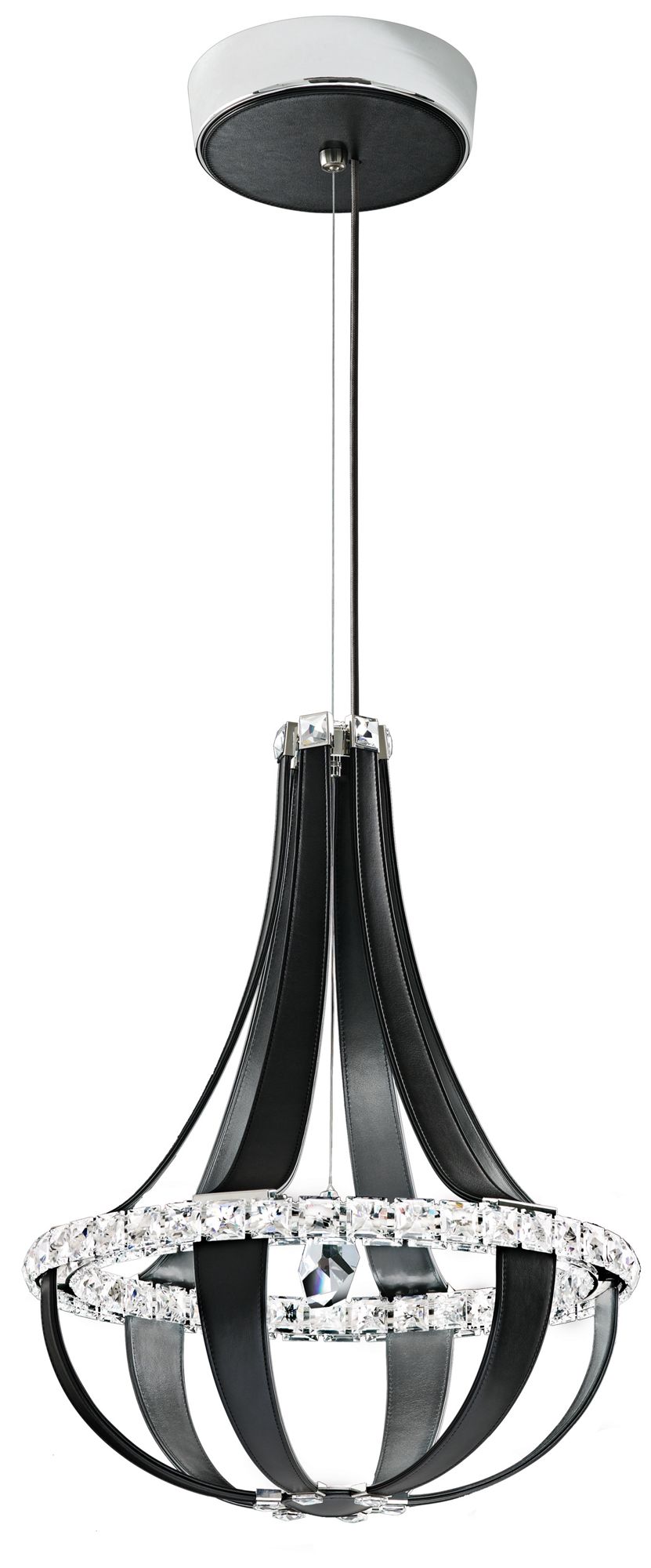 Crystal Empire 20 1/2"W Grizzly Black LED Pendant Light