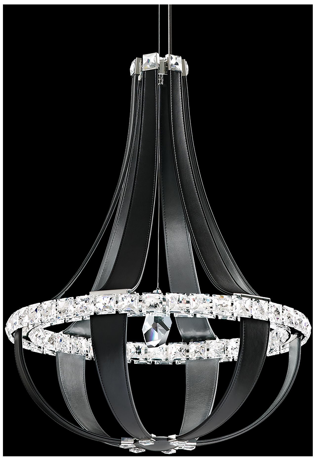 Crystal Empire 20 1/2"W Grizzly Black LED Pendant Light