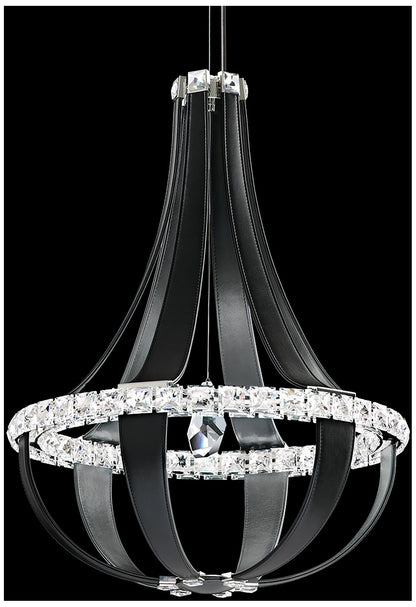 Crystal Empire 20 1/2"W Grizzly Black LED Pendant Light