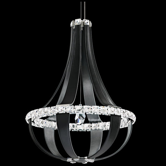 Crystal Empire LED 27"H x 20.5"W 12-Light Chandelier in Grizzly B