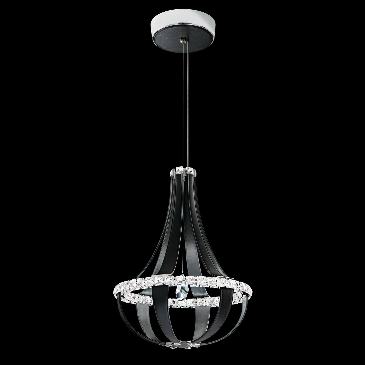 Crystal Empire LED 27"H x 20.5"W 12-Light Chandelier in Grizzly B