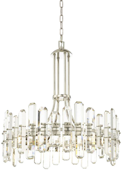 Crystorama Bolton 24 3/4" Wide Polished Nickel Crystal Chandelier