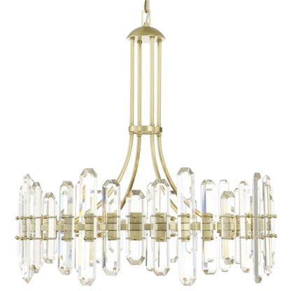 Crystorama Bolton 31"W Aged Brass 12-Light Crystal Chandelier