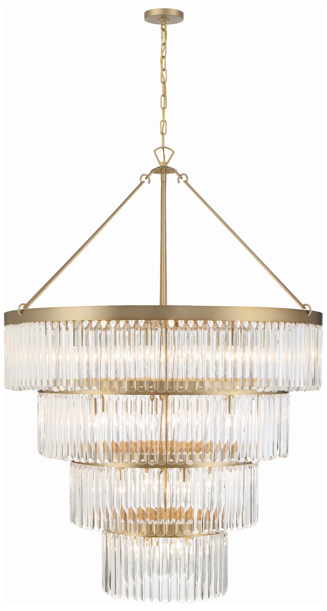 Crystorama Emory 40" Wide Modern Gold Crystal Chandelier