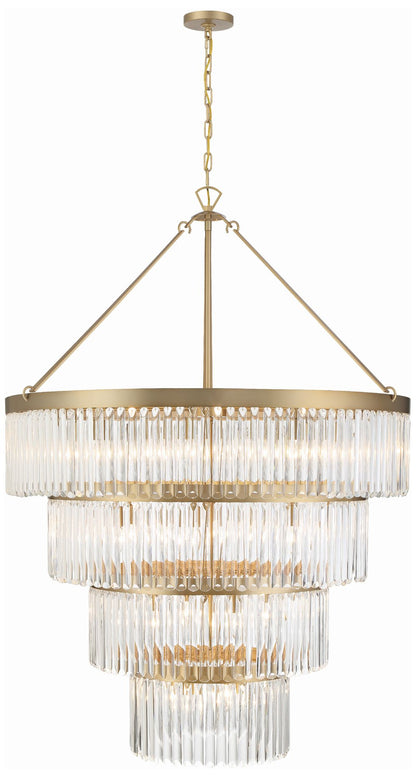 Crystorama Emory 40" Wide Modern Gold Crystal Chandelier