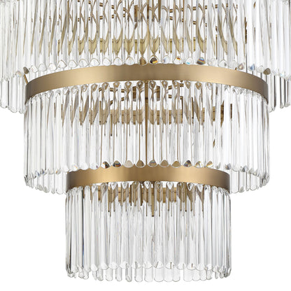 Crystorama Emory 40" Wide Modern Gold Crystal Chandelier