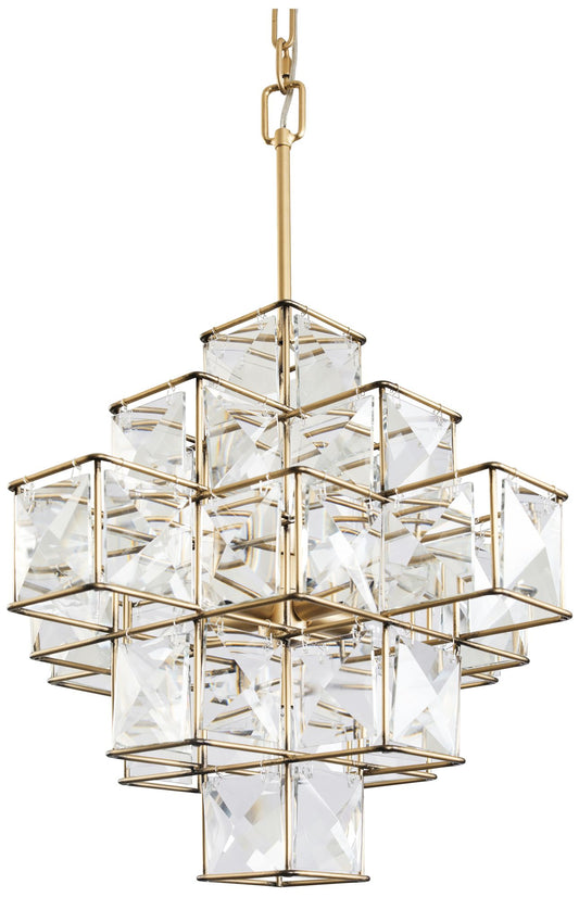 Cubic 6-Lt Pendant - Calypso Gold