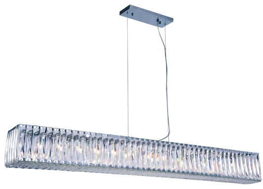 Cuvette 14 Lt Chrome Chandelier Clear