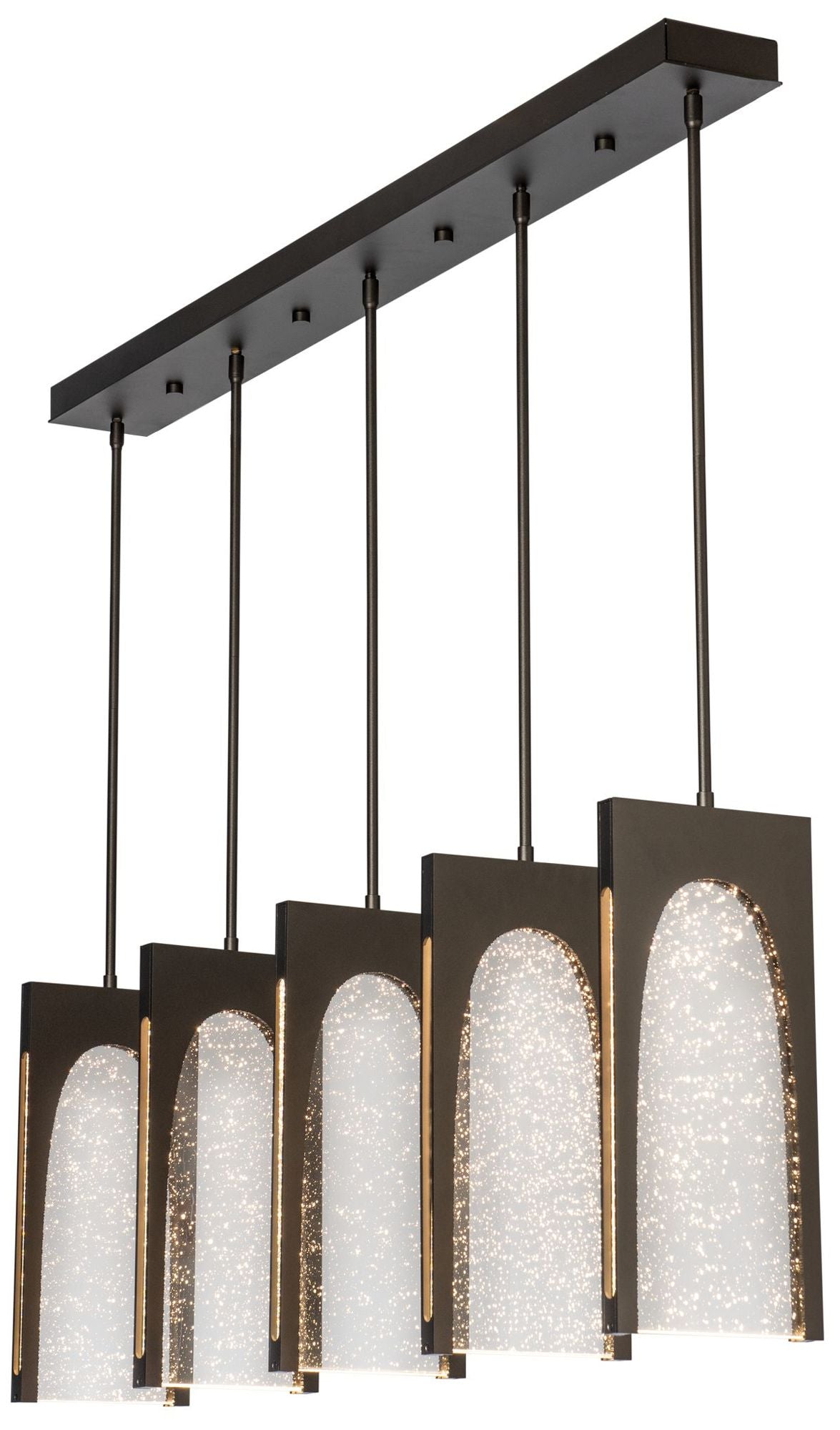 Cypress 56" Wide 5-Light Oil Rubbed Bronze Pendant