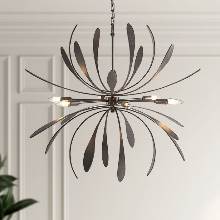 Dahlia 32 3/4" Wide Oil-Rubbed Bronze 6-Light Chandelier