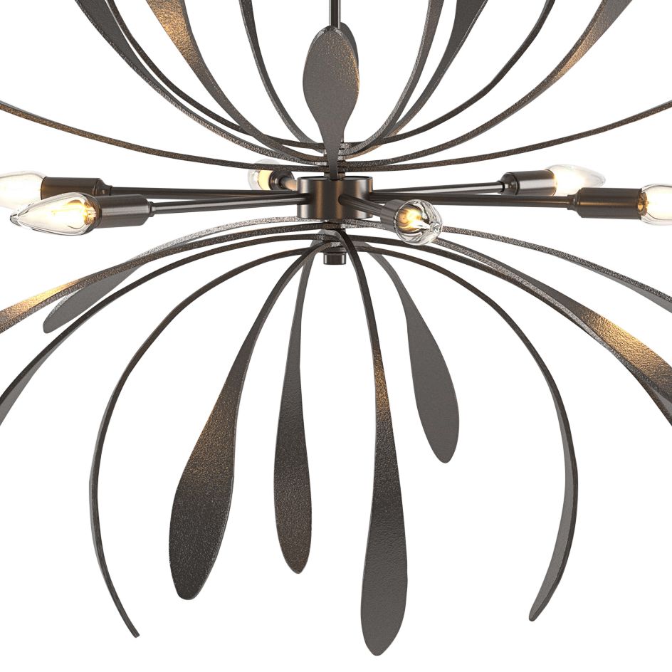 Dahlia 32 3/4" Wide Oil-Rubbed Bronze 6-Light Chandelier