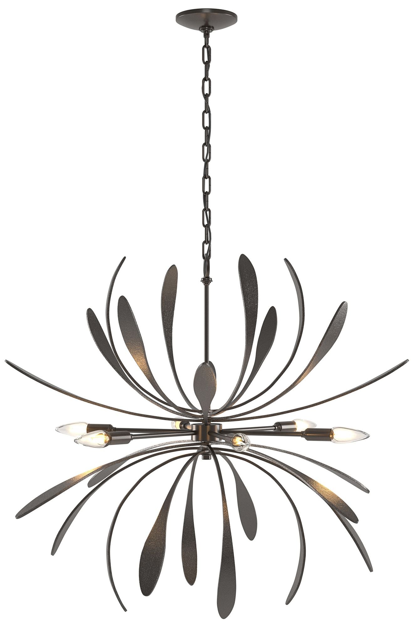 Dahlia 32 3/4" Wide Oil-Rubbed Bronze 6-Light Chandelier