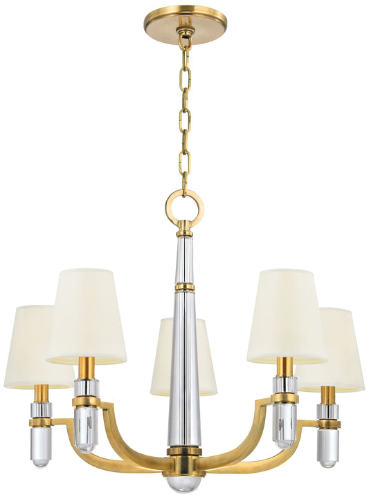 Dayton 5 Light Chandelier Aged Brass