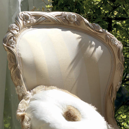 Designer Italian Rose And Ribbon Armchair