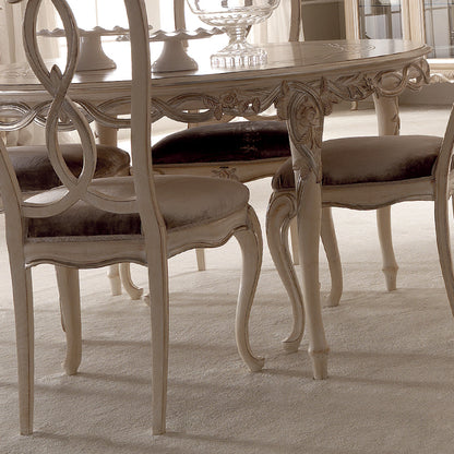 Designer Round Italian Dining Table Set