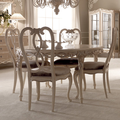 Designer Round Italian Dining Table Set