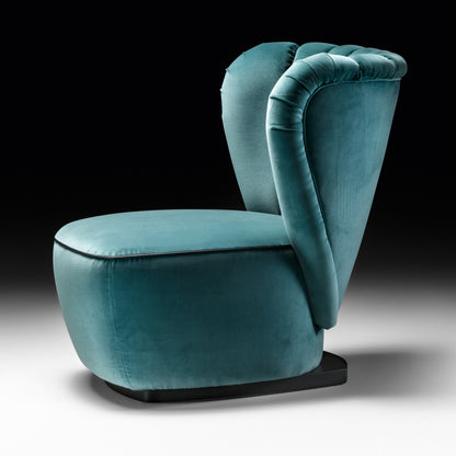 Designer Upholstered Velvet Occasional Chair