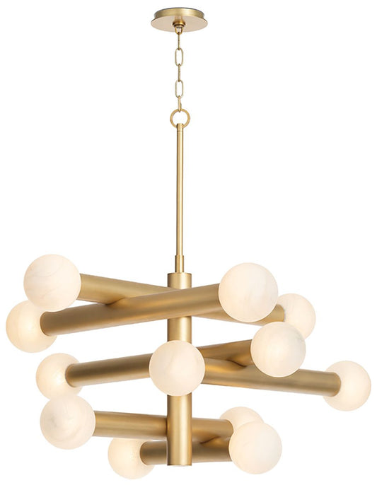 Dion Chandelier (Natural Brass)